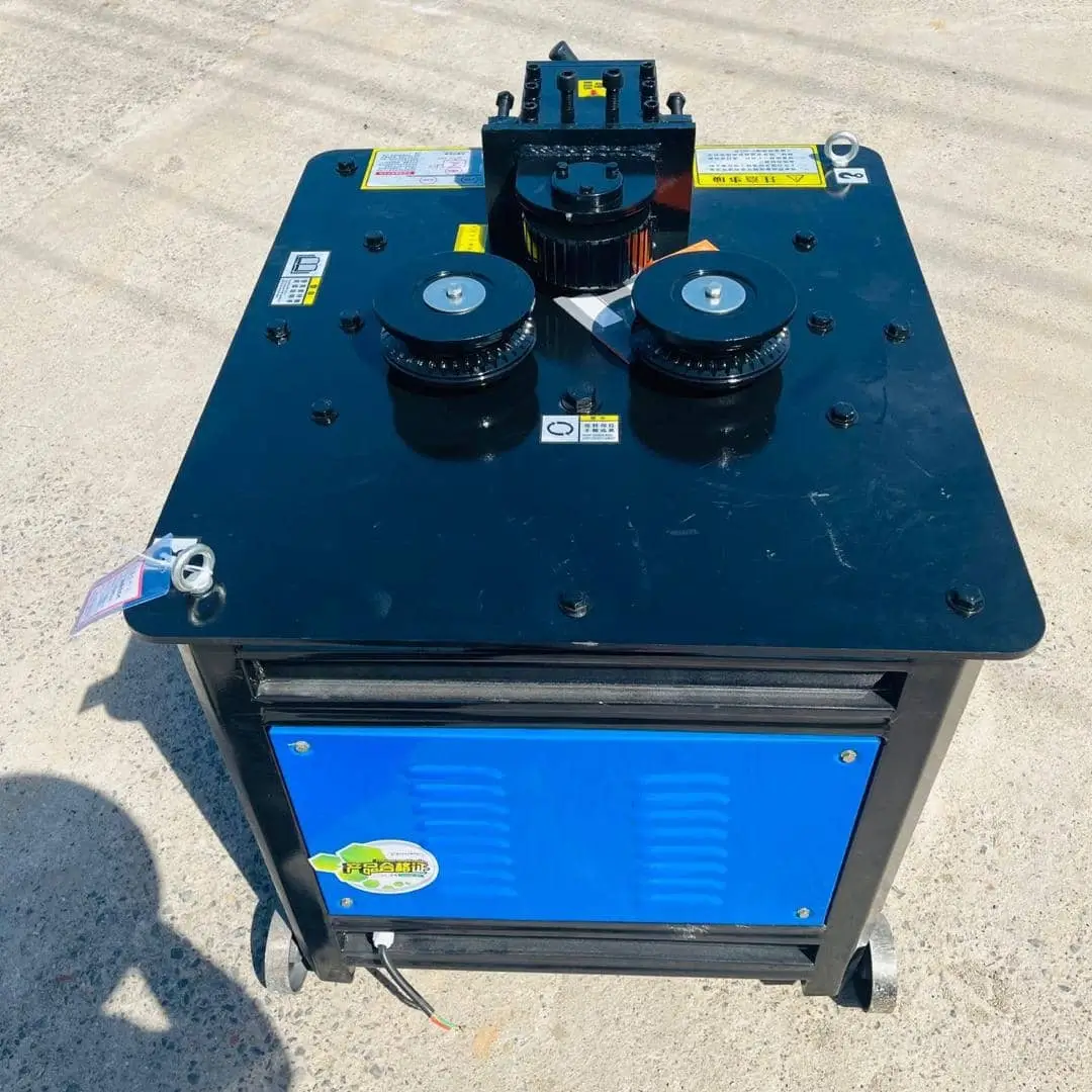 Ring making machine front view showing adjustable diameter settings and control panel